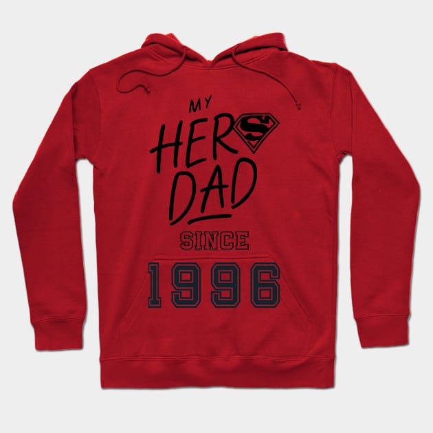 My Hero Dad 1996 Hoodie by DavidBriotArt